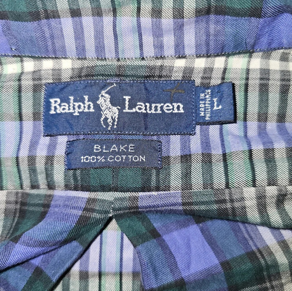 Ralph Lauren Blake Plaid Button Down Shirt - Picture 3 of 4